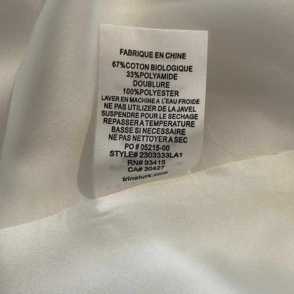 TRINA TURK White Sweet Dress Size 8, NWT - Picture 13 of 14